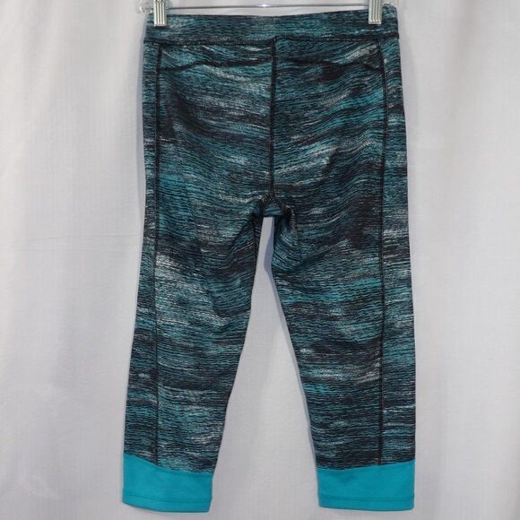 NWT adidas Techfit Training Capri Tights Blue Print - Picture 5 of 9
